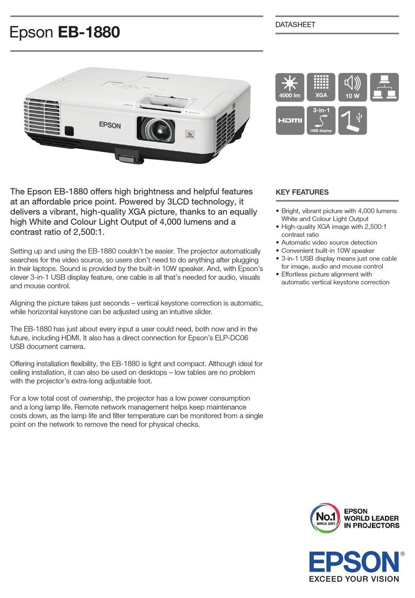 Epson EB-1880 User manual
