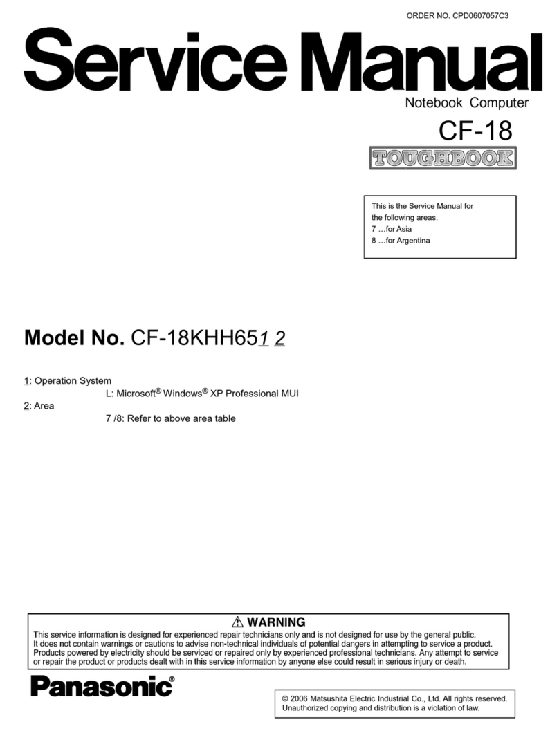 Panasonic CF-18KHH6512 Service manual