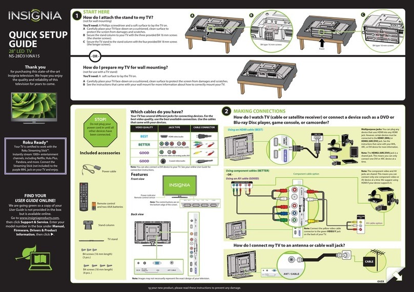 Insignia NS-32DD310NA15 User manual