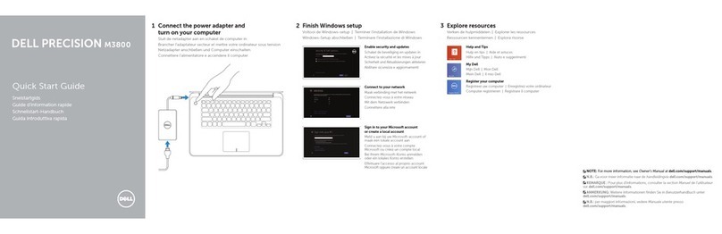 Dell Precision M3800 User manual