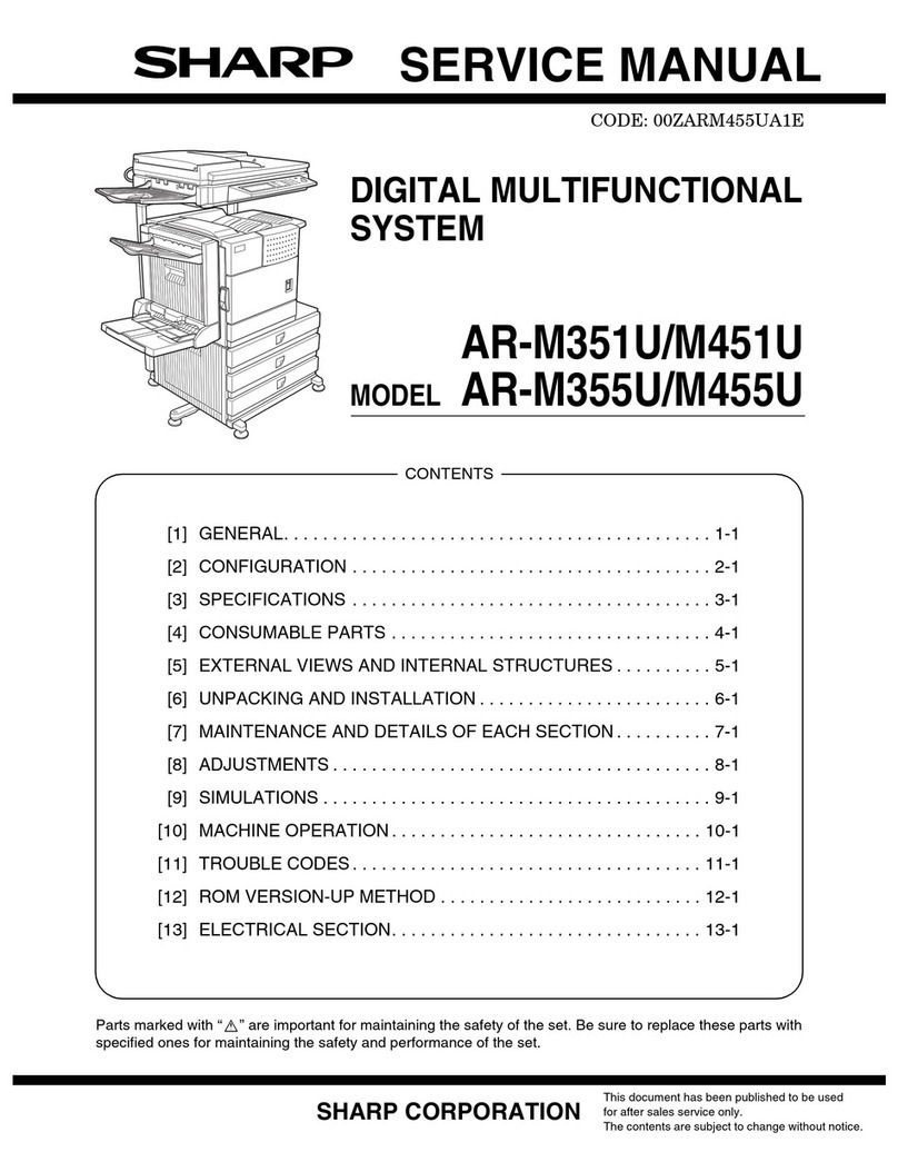Sharp AR-M355U User manual