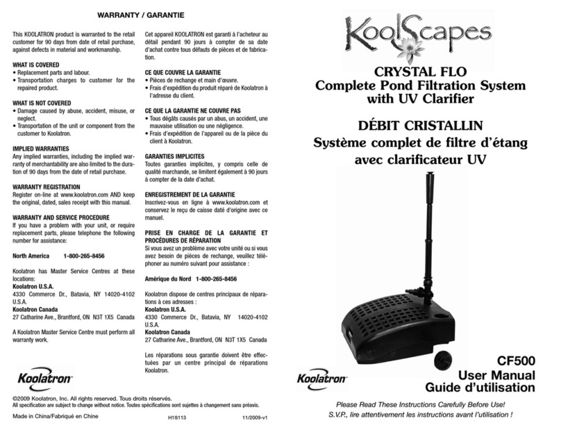 KoolScapes CF500 user manual