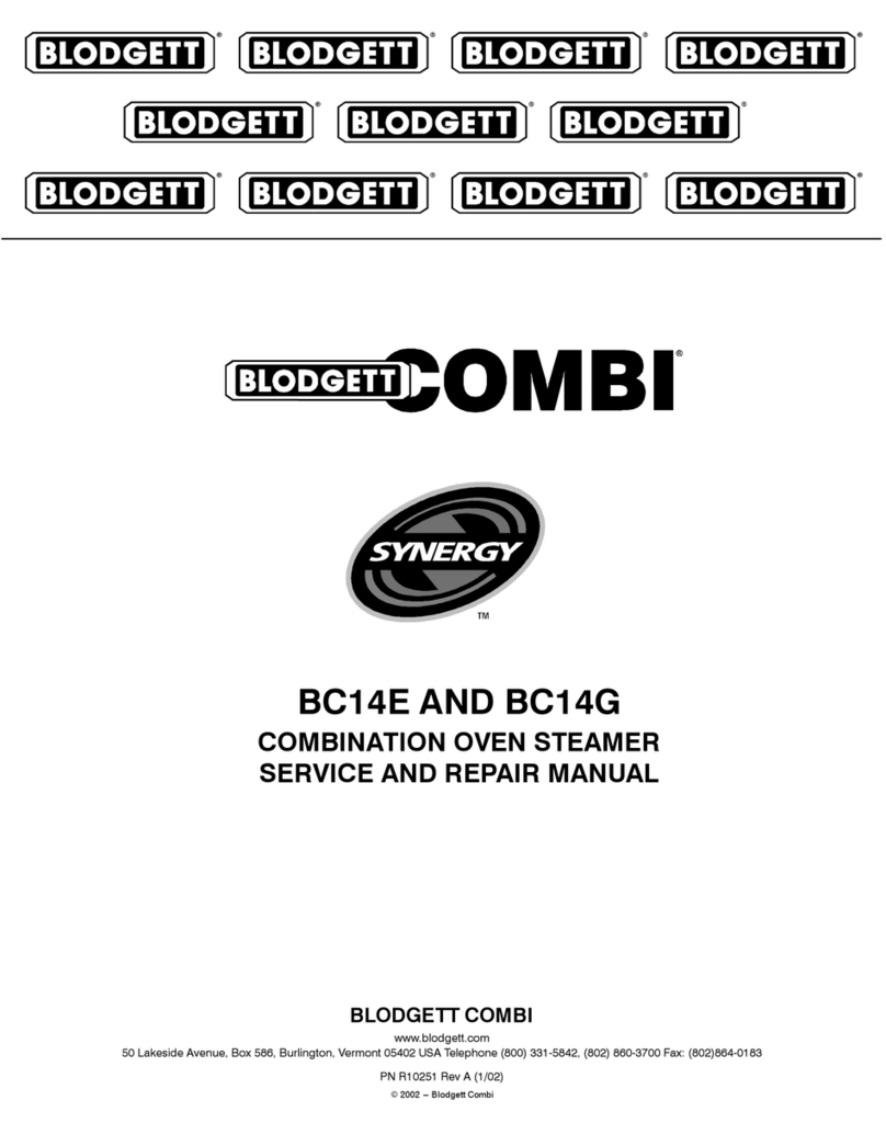 Blodgett Combi BC14E Service and repair manual