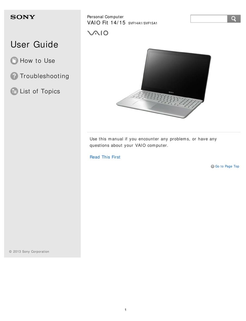 Sony SVF14A1 User manual