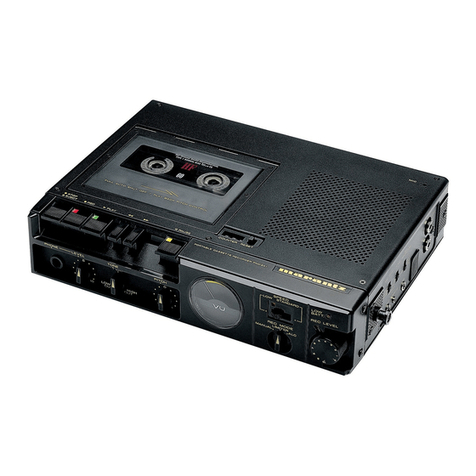 Marantz PMD201 User manual Marantz PMD201 User manual