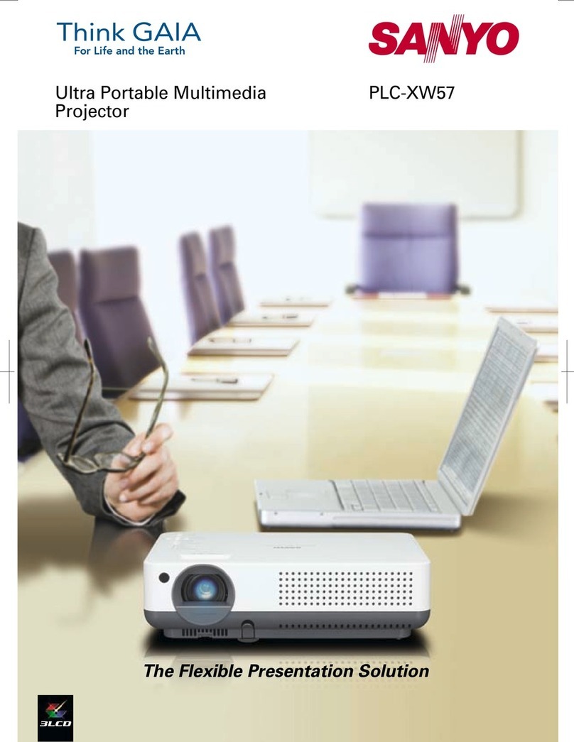 Sanyo PLC-XW57 User manual Sanyo PLC-XW57 User manual