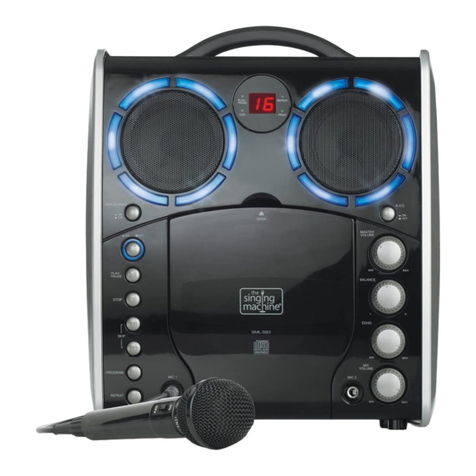The Singing Machine SML-383 User manual