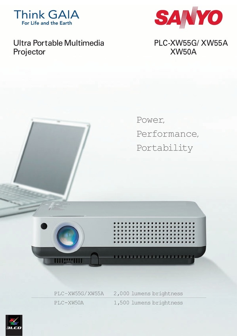 Sanyo PLC-XW55G User manual