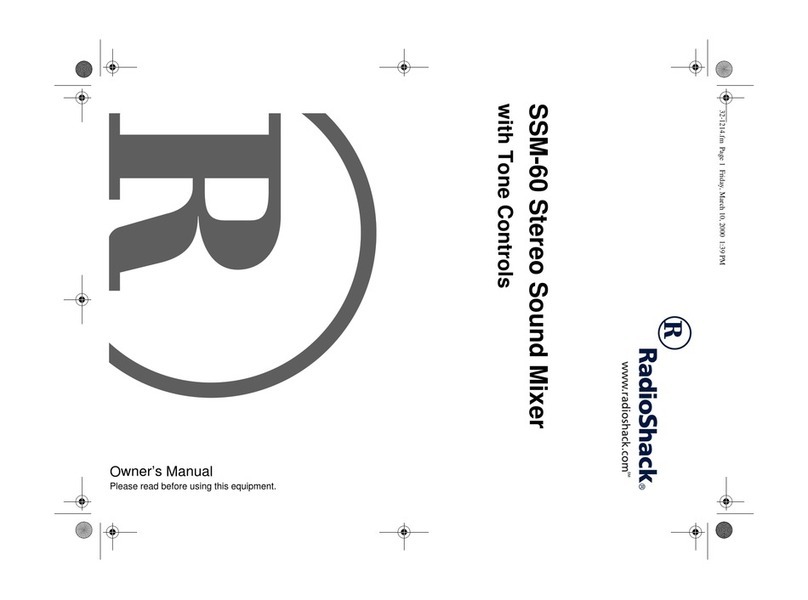 Radio Shack SSM-60 owner's manual