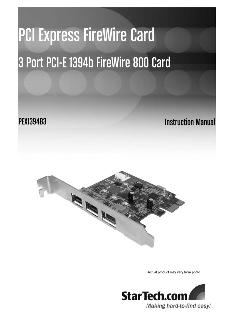 StarTech.com PEX1394B3 User manual