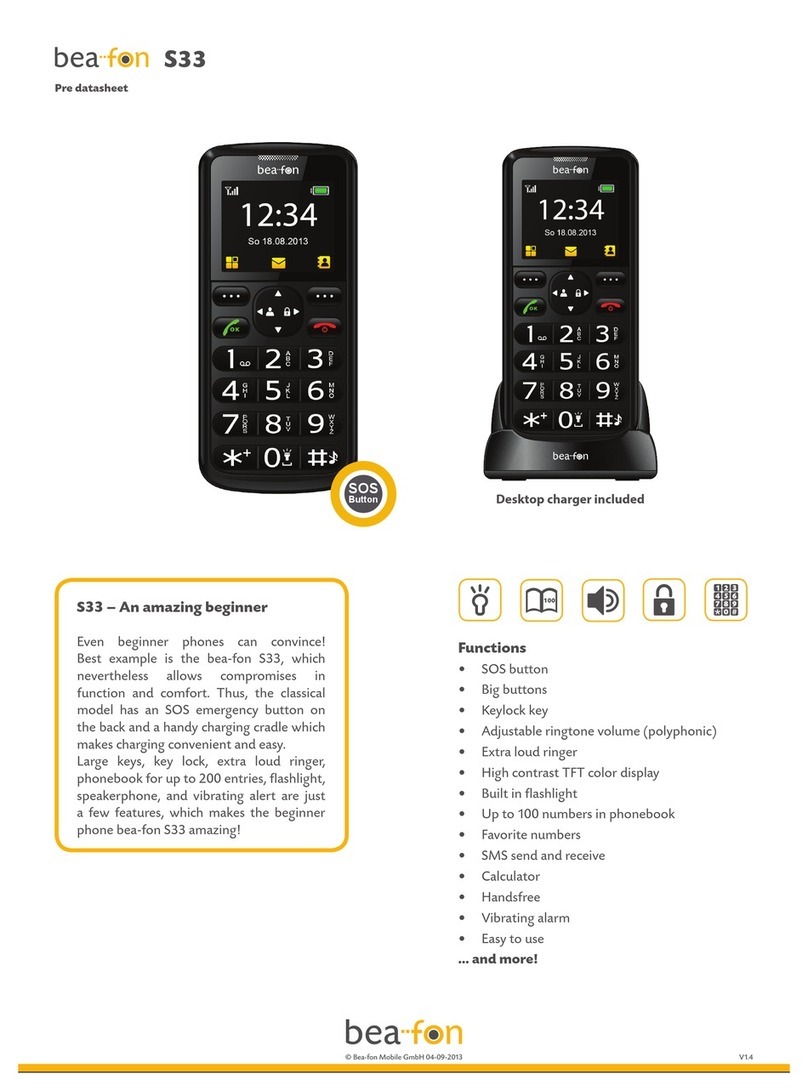 Bea-fon S33 Instruction Manual