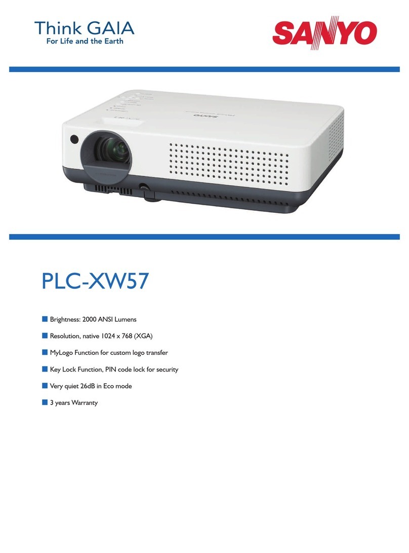 Sanyo PLC-XW57 User manual