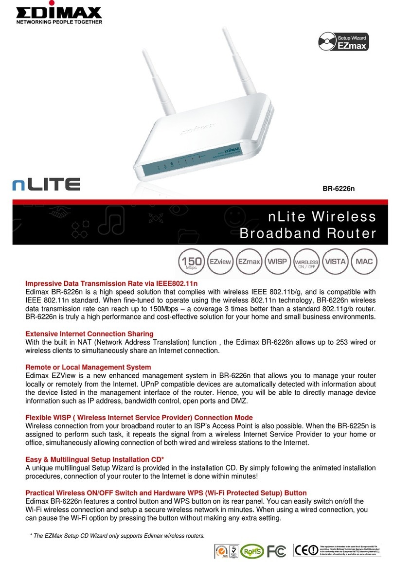 Edimax BR-6226N Brochure & specs