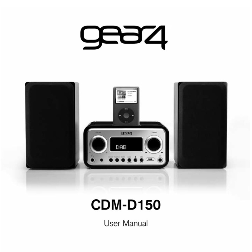 Gear4 CDM-D150 user manual