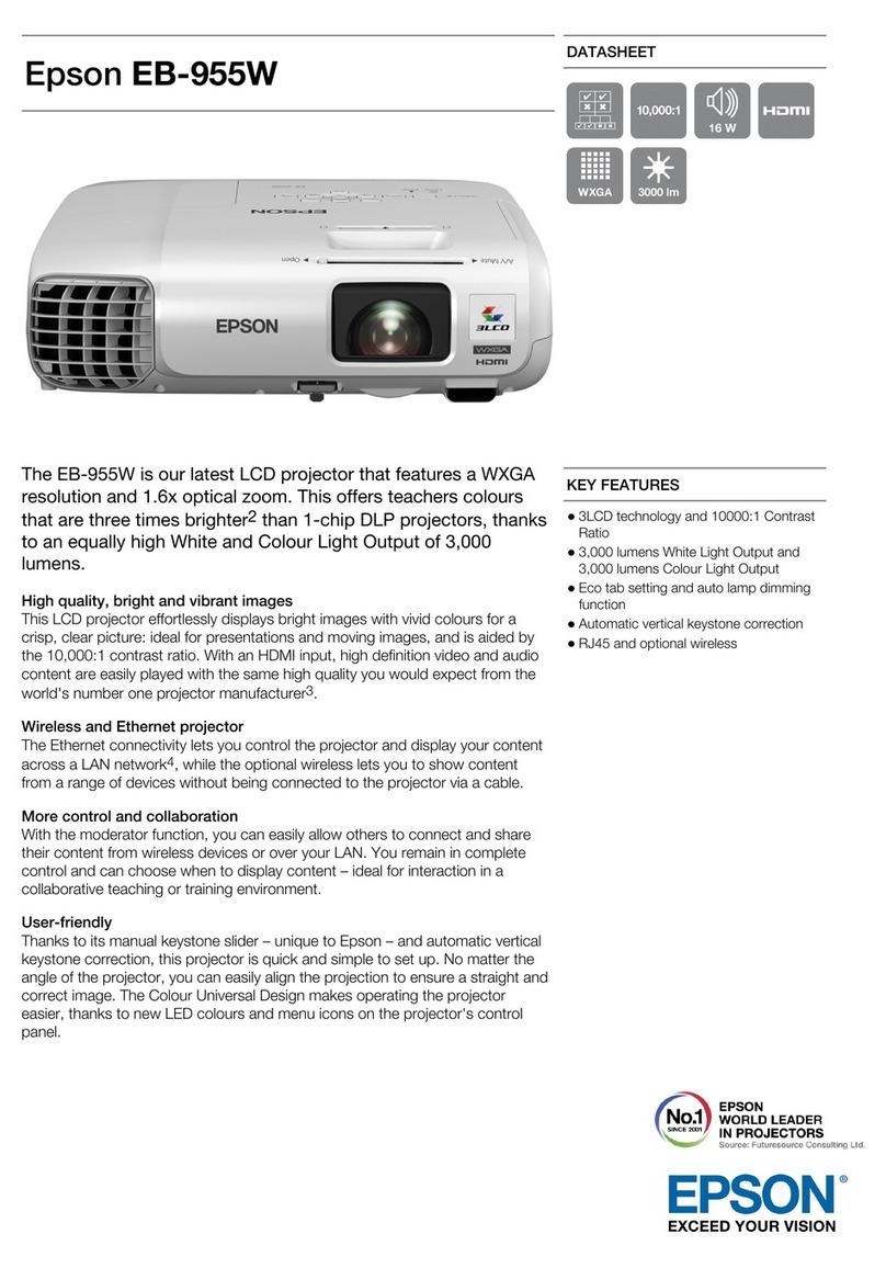 Epson EB-955W User manual