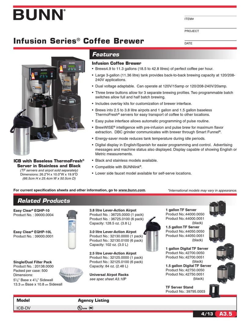 Bunn ICB-DV Brochure & specs