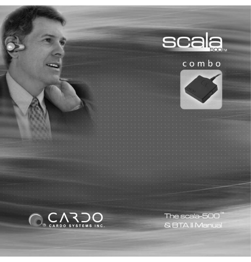 Cardo Systems Scala-500 Combo User manual