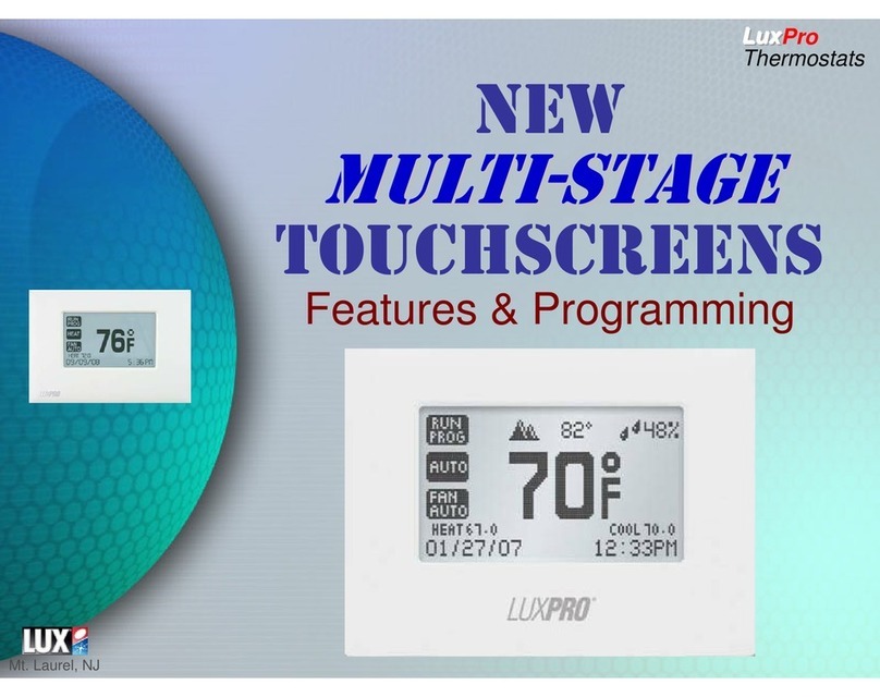 Lux Products MULTI-STAGE Features & programming