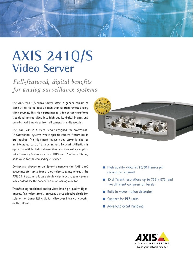 Axis 241Q Blade Specifications