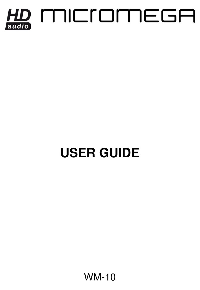 Micromega WM-10 user guide