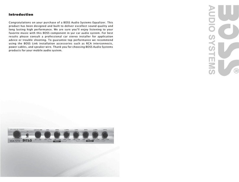 Boss Audio Systems AVA-1210 Specification sheet