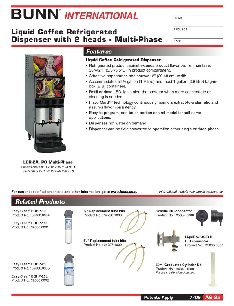 Bunn LCR-2A Brochure & specs