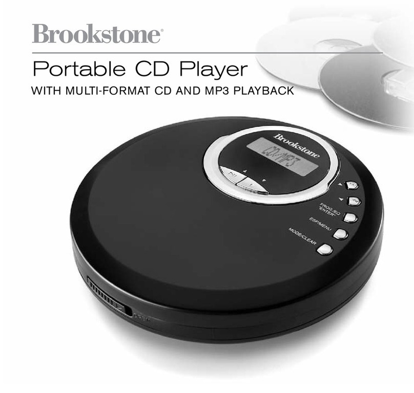 Brookstone Portable CD Player user manual