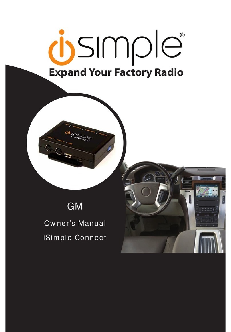 iSimple iSimple Connect GM User manual