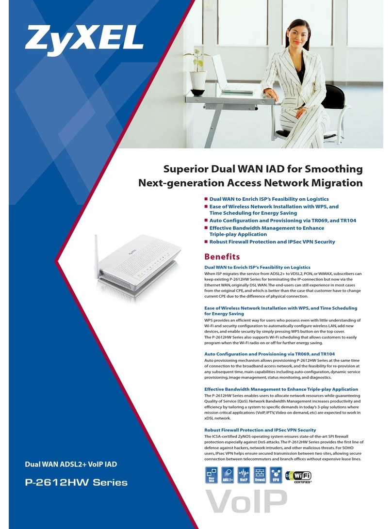 ZyXEL Communications P-2612HW Series User manual ZyXEL Communications P-2612HW Series User manual
