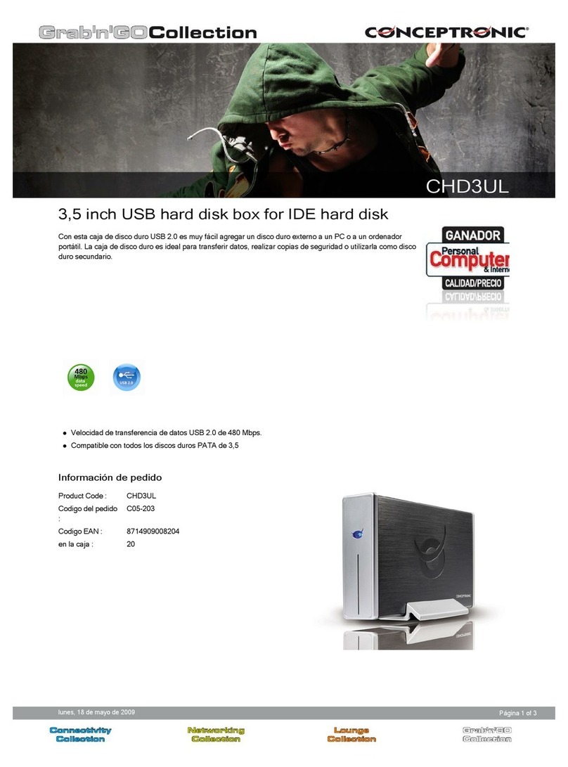 Conceptronic CHD3UL User manual Conceptronic CHD3UL User manual