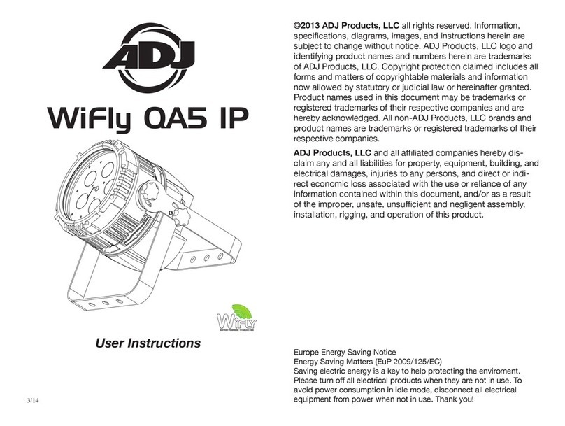 ADJ WiFly QA5 IP User manual
