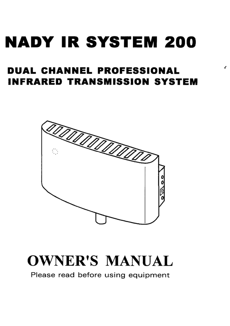 Nady Systems IR System 200 owner's manual