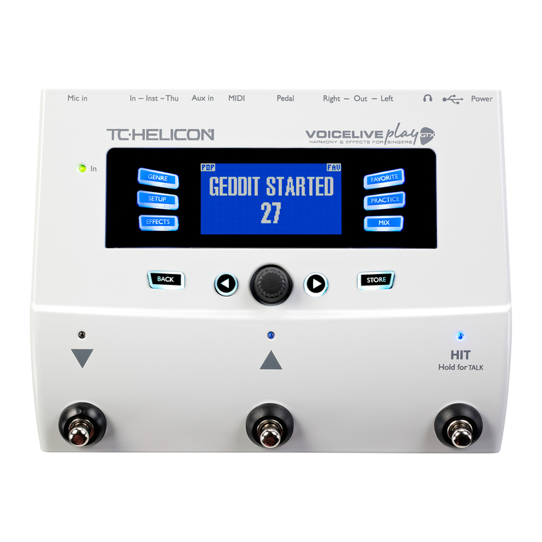 TC-Helicon Voicelive play GTX User manual