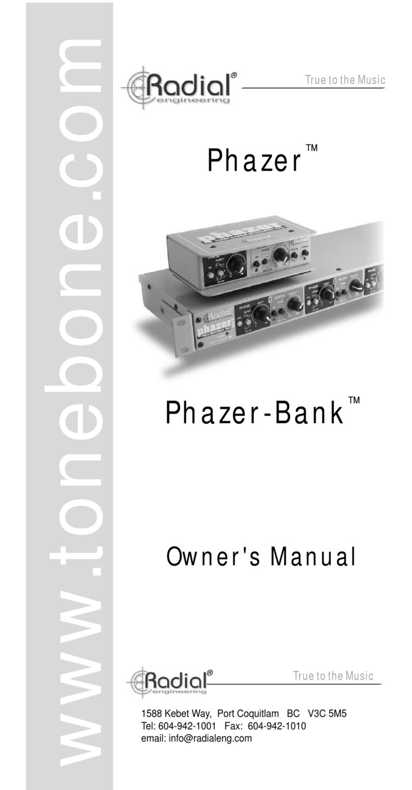 Radial Engineering Phazer User manual