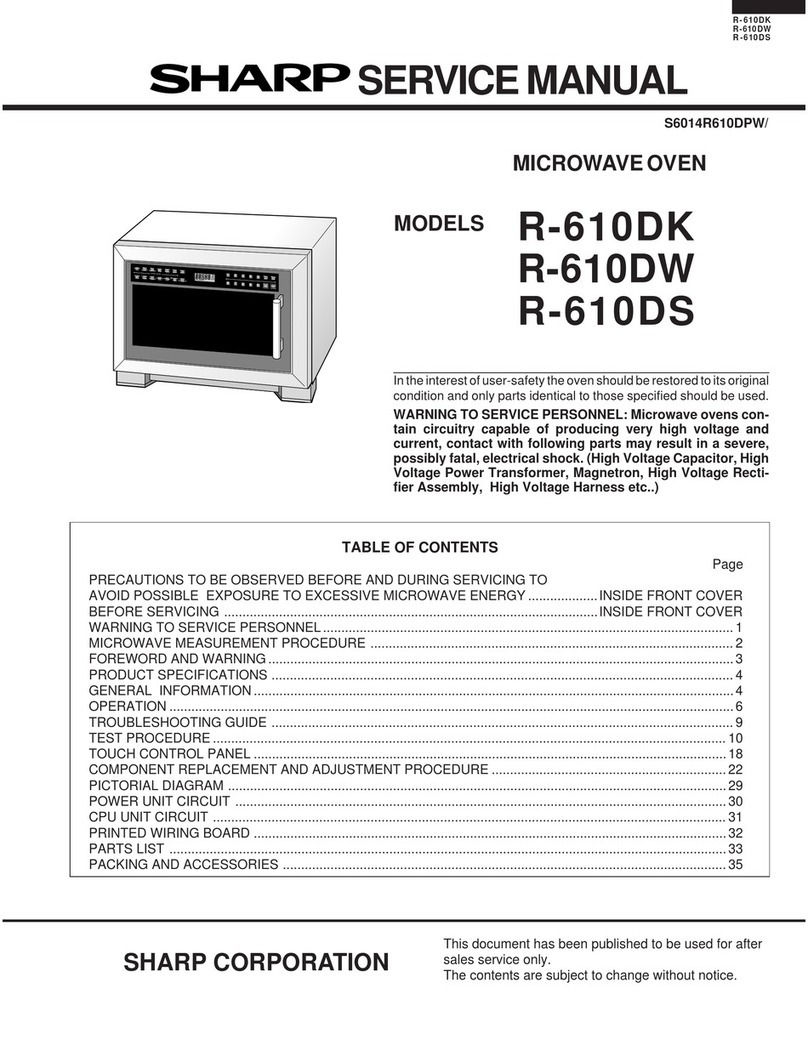 Sharp R-610DK User manual Sharp R-610DK User manual