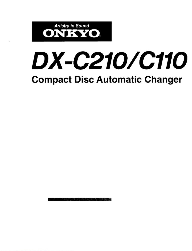 Onkyo DX-C210 User manual