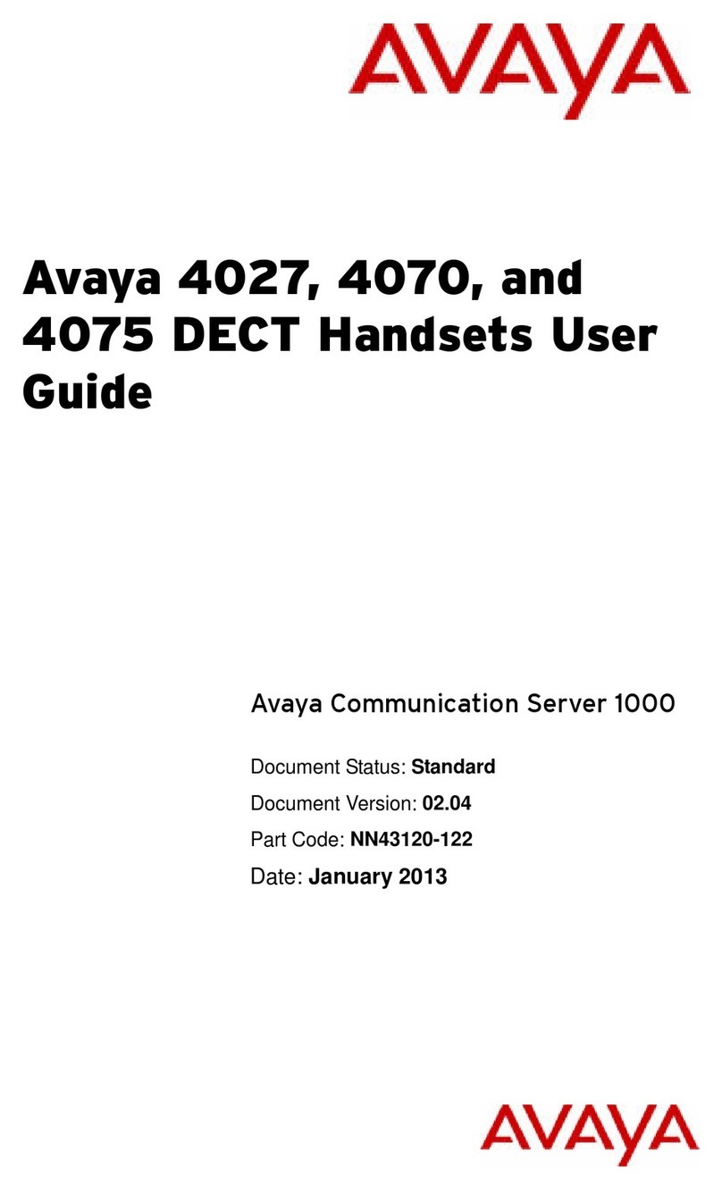 Avaya 4027 User manual