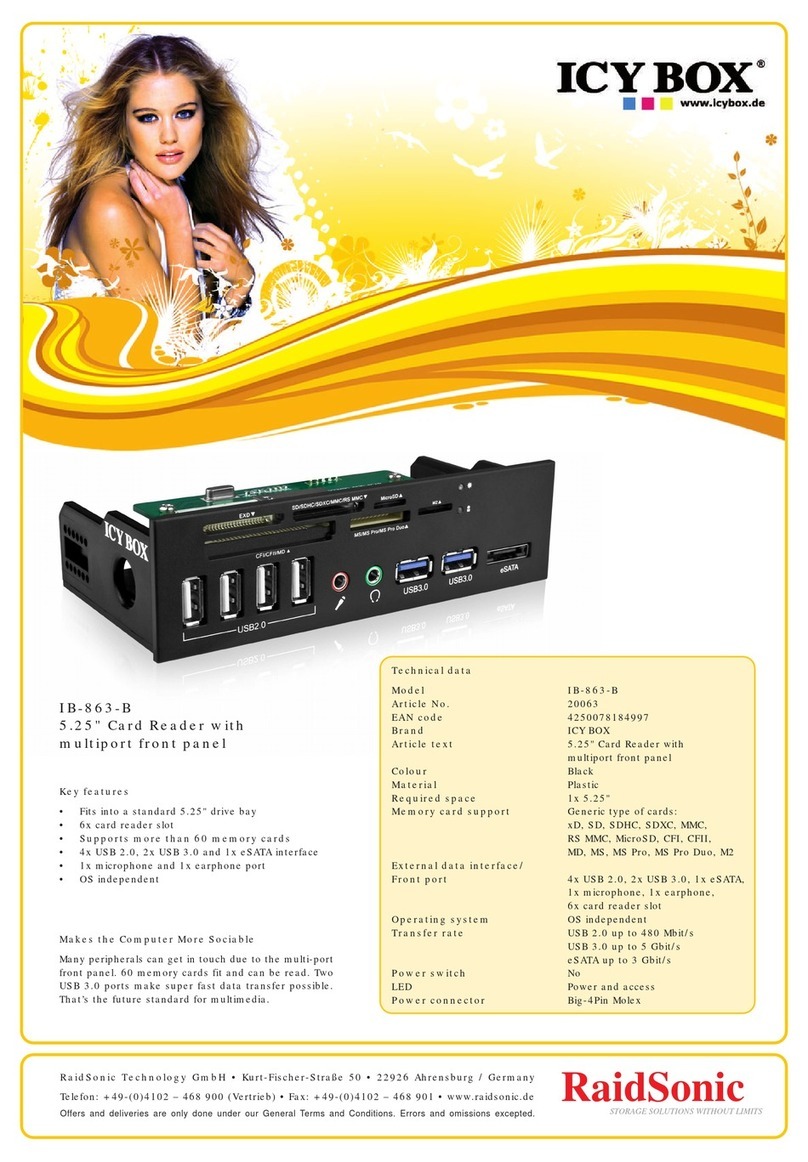 RaidSonic IB-863-B Brochure & specs
