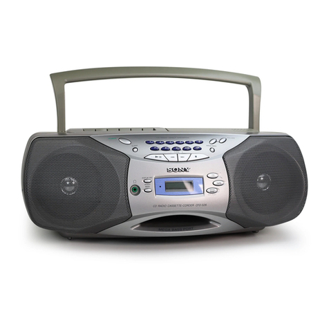 Sony CFD-S26 - Cd Radio Cassette-corder User manual Sony CFD-S26 - Cd Radio Cassette-corder User manual