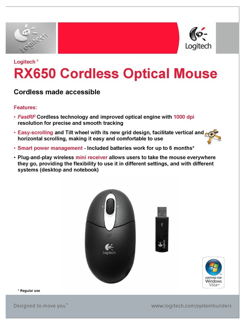Logitech RX650 User manual Logitech RX650 User manual