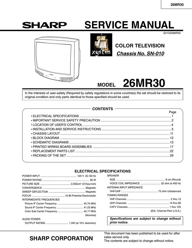 Sharp 26MR30 User manual