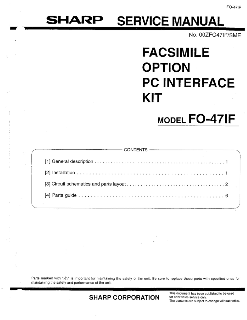 Sharp FO-47IF Service manual