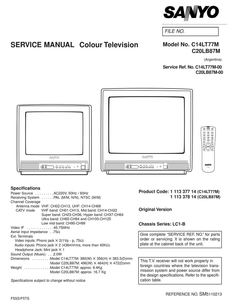Sanyo C14LT77M User manual
