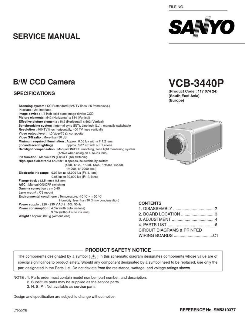 Sanyo VCB-3440P User manual
