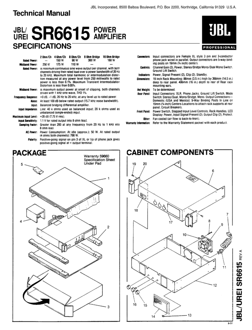JBL SR6615 User manual