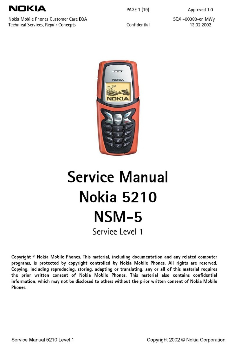 Nokia 5210 NSM-5 User manual
