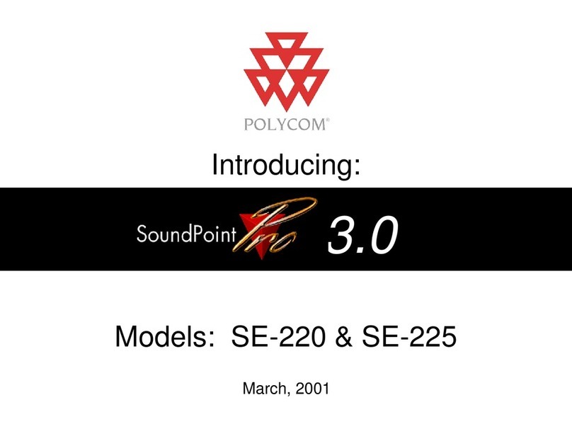 Polycom SE-220 SoundPoint Pro quick guide