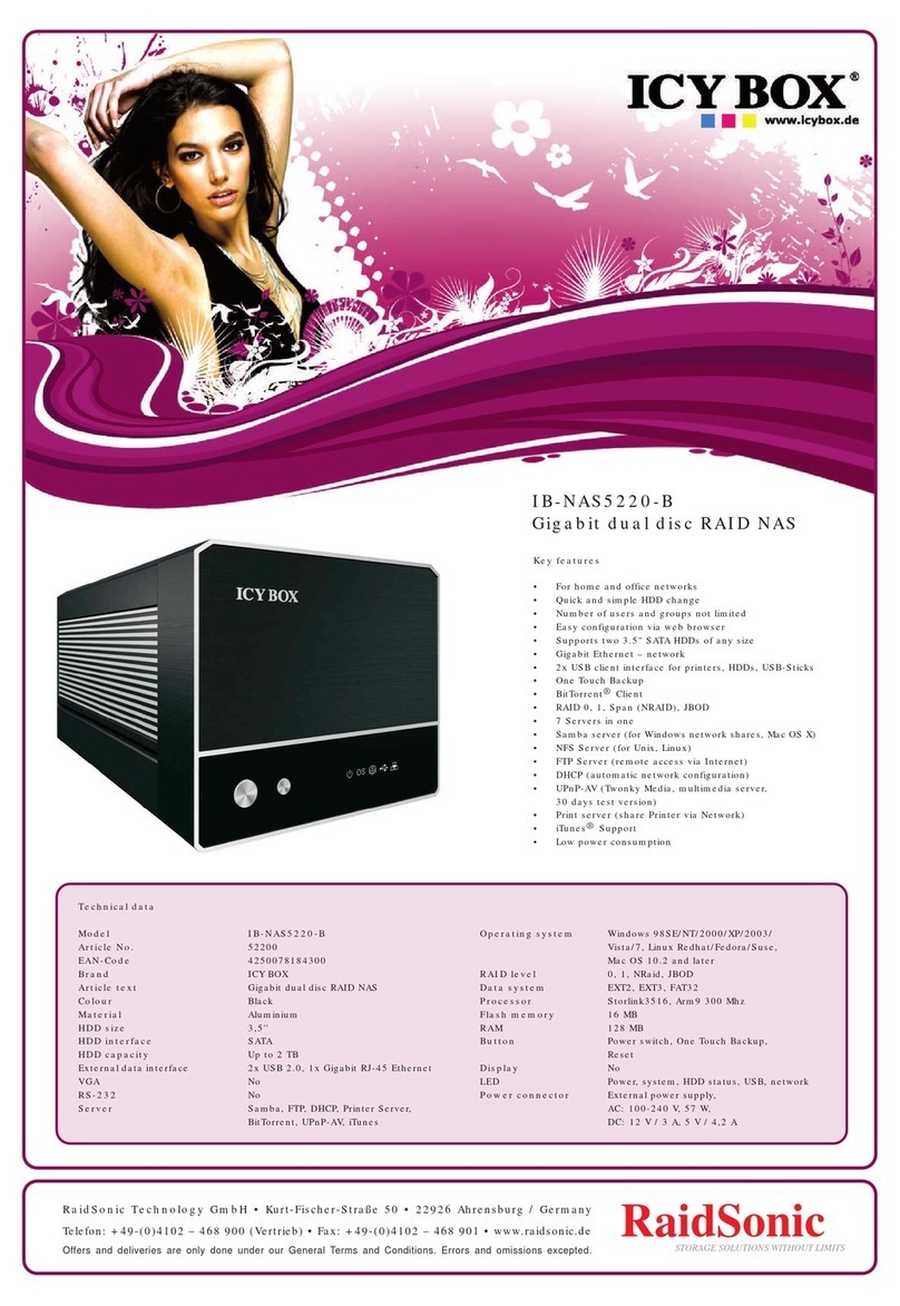 RaidSonic IB-NAS5220-B Brochure & specs