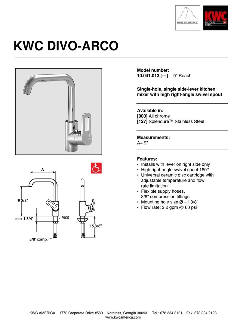 KWC DIVO-ARCO 10.041.013 Specifications