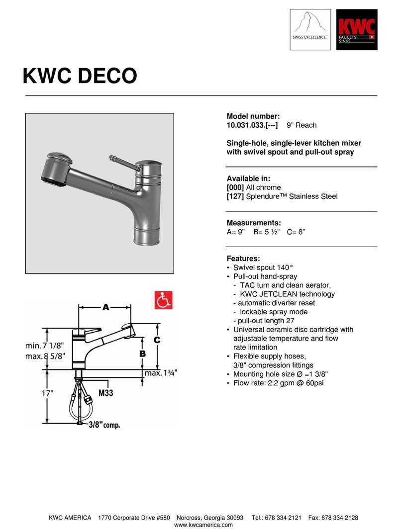 KWC Deco 10.031.033 User manual